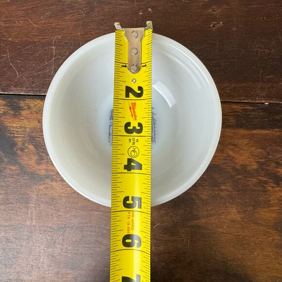 Currier & Ives Milk Glass Bowl Mar-Crest Kids on a Fence Gate Scene 1970s 1960s - Picture 8 of 8